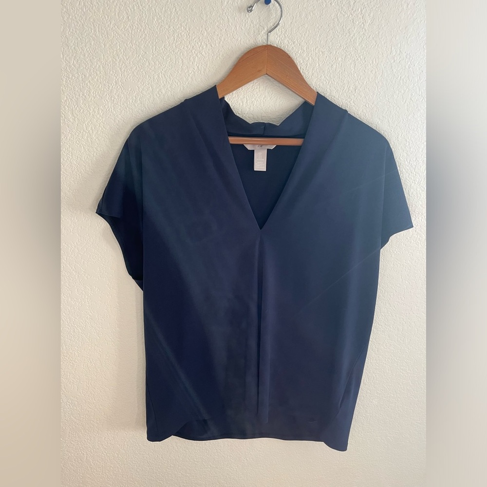 Navy blue H&M blouse